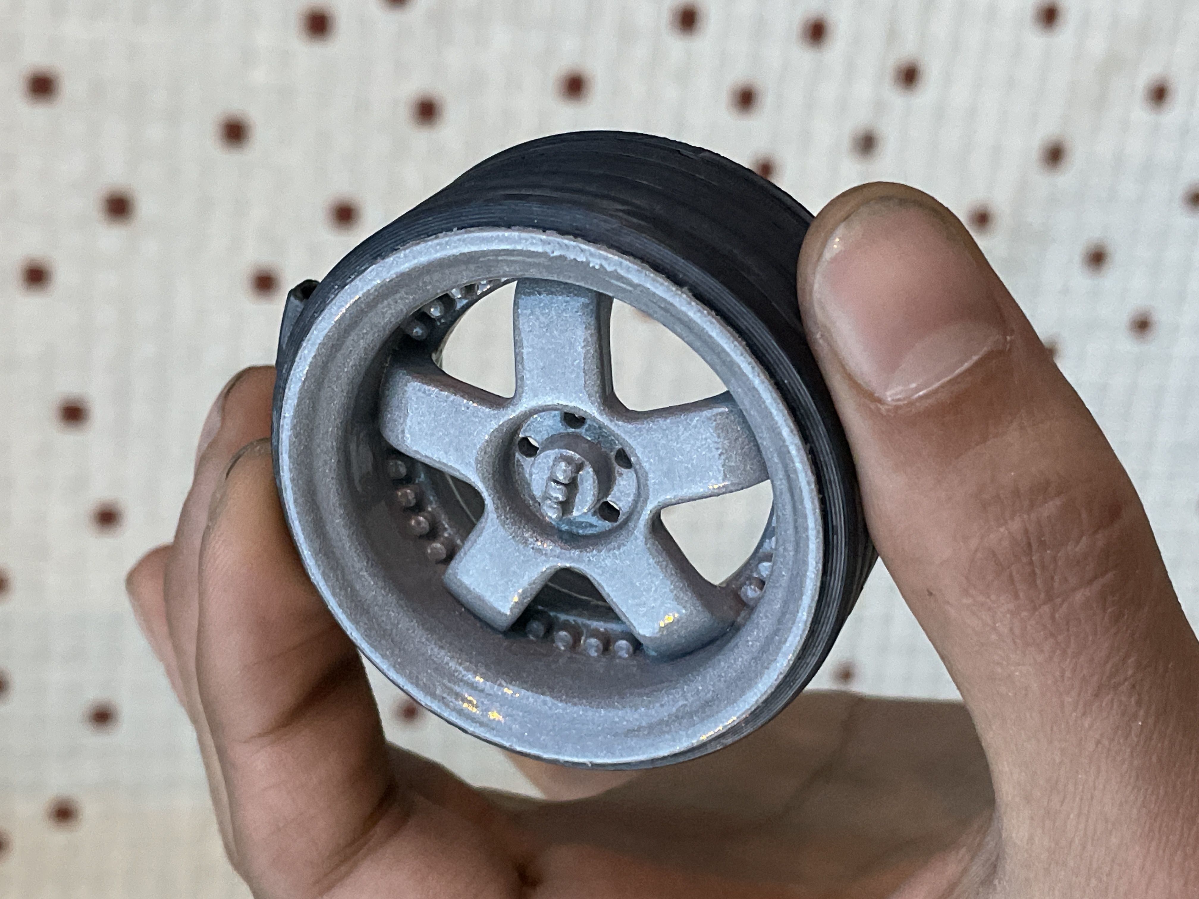 WHEEL MIRROR ORNAMENT KEYCHAIN CAR RIM SSR PROFESSOR-BRAKE DISC Free 3D print model_16