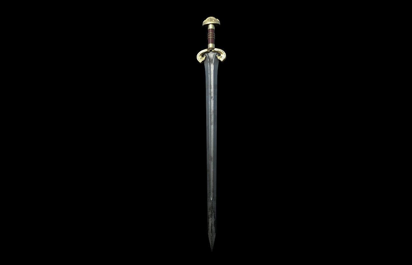 Eowyn Rohan Sword lord of the rings 3D DIGITAL DOWNLOAD FILE 3D print model_4