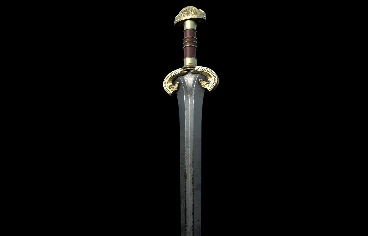 Eowyn Rohan Sword lord of the rings 3D DIGITAL DOWNLOAD FILE 3D print model_3