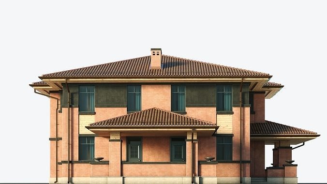 Residential  House 44 3D model 4