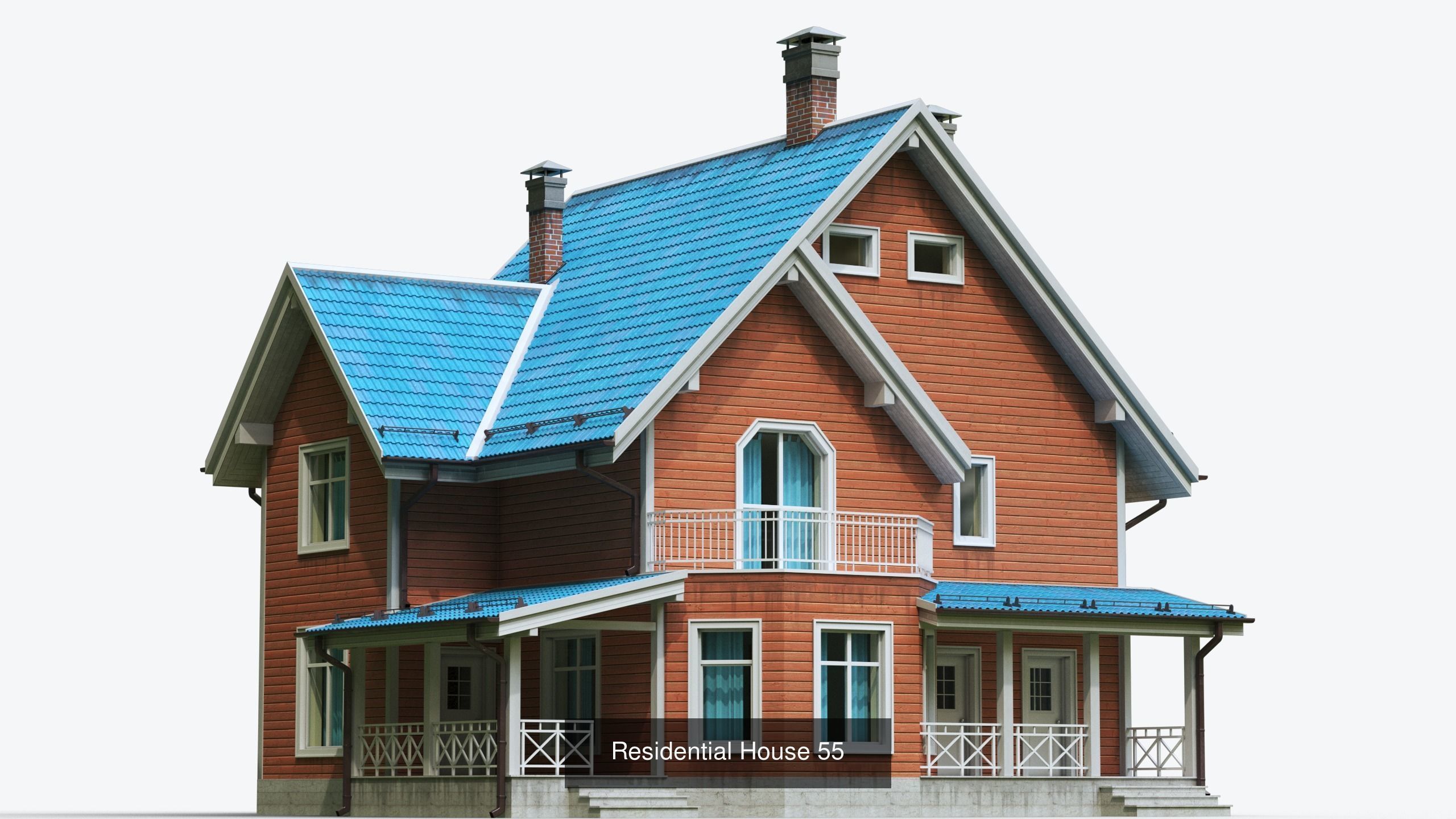 Residential houses  3D Model Collection_17