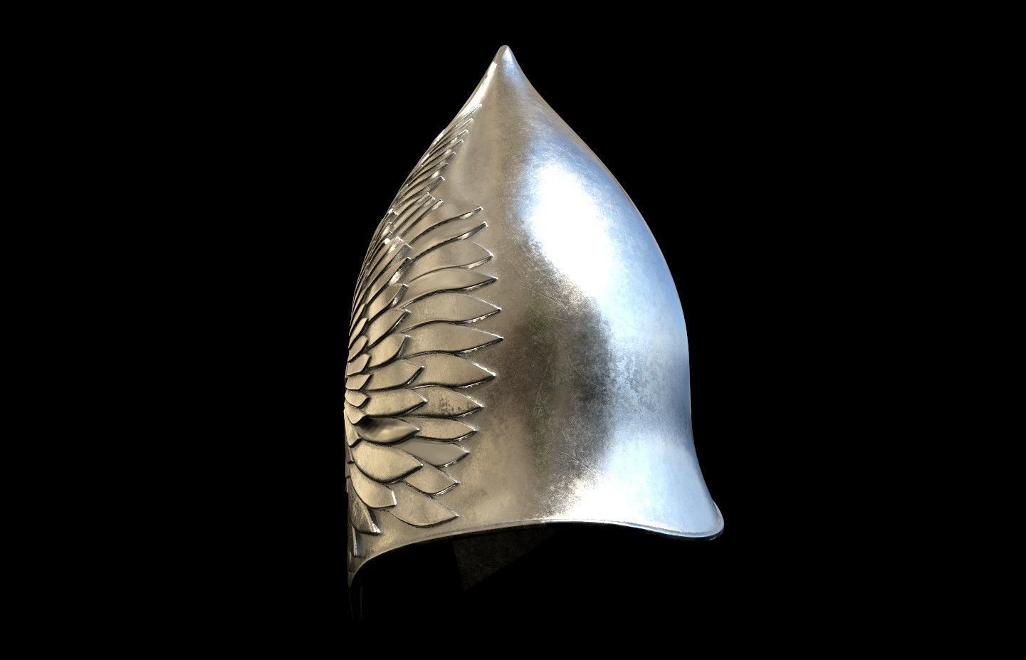 Gondor Soldier Helmet lord of the rings 3D DIGITAL DOWNLOAD FILE 3D print model_3