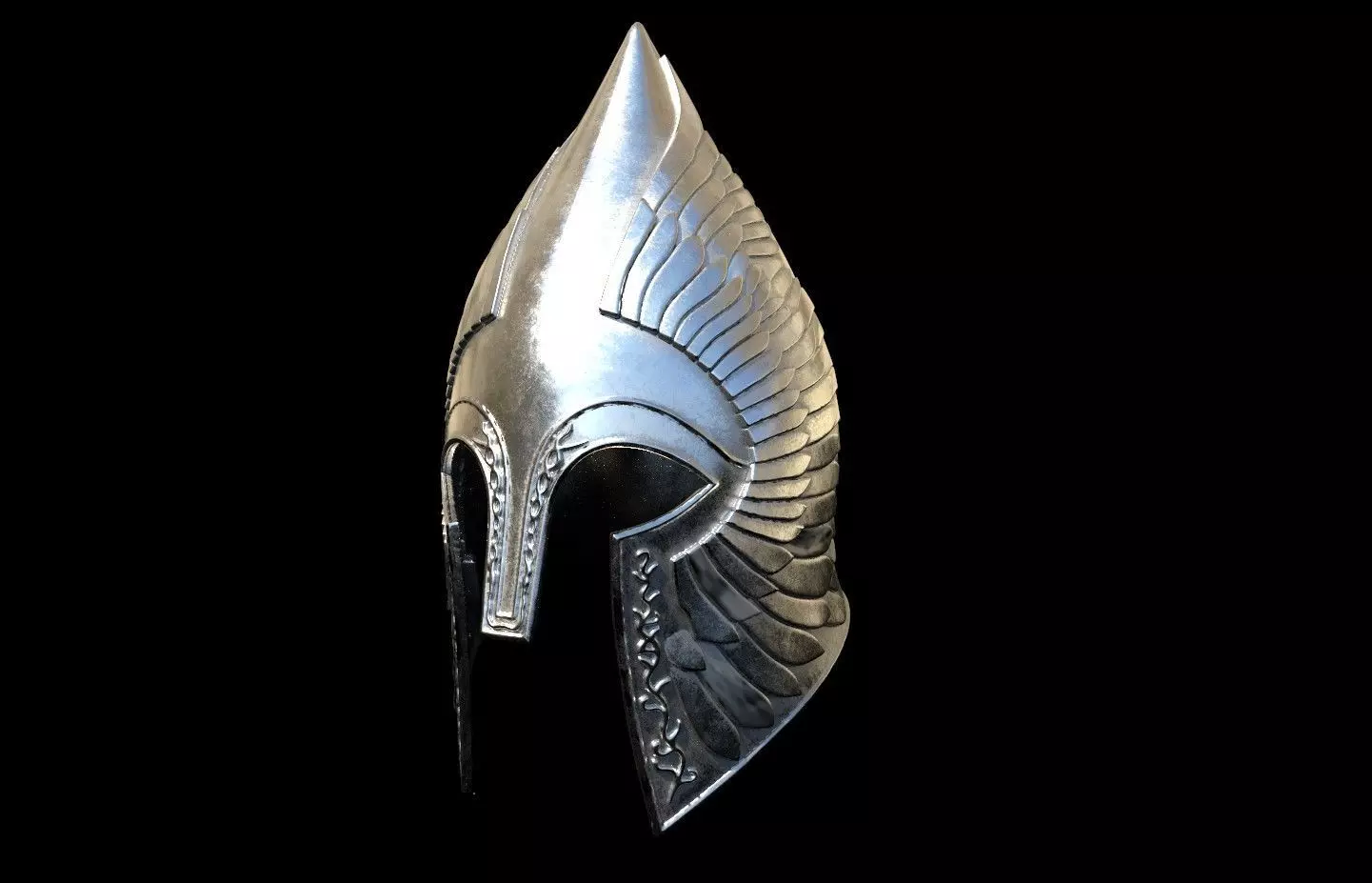 Gondor Soldier Helmet lord of the rings 3D DIGITAL DOWNLOAD FILE 3D print model_0