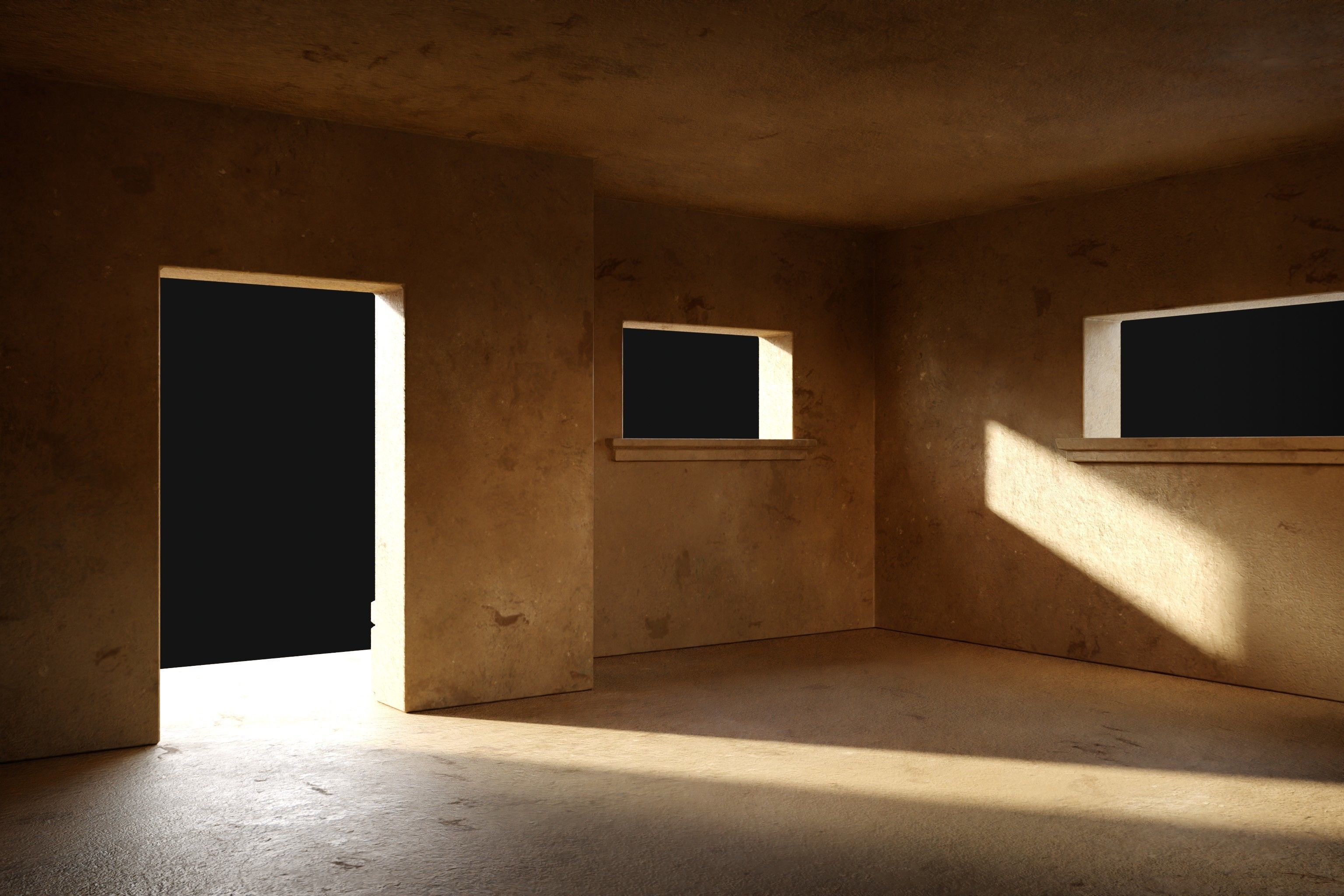 EGYPTIAN ARAB DESERT HOUSE HUT CLAY COTTAGE SHELTER COLLECTION Low-poly 3D model_35