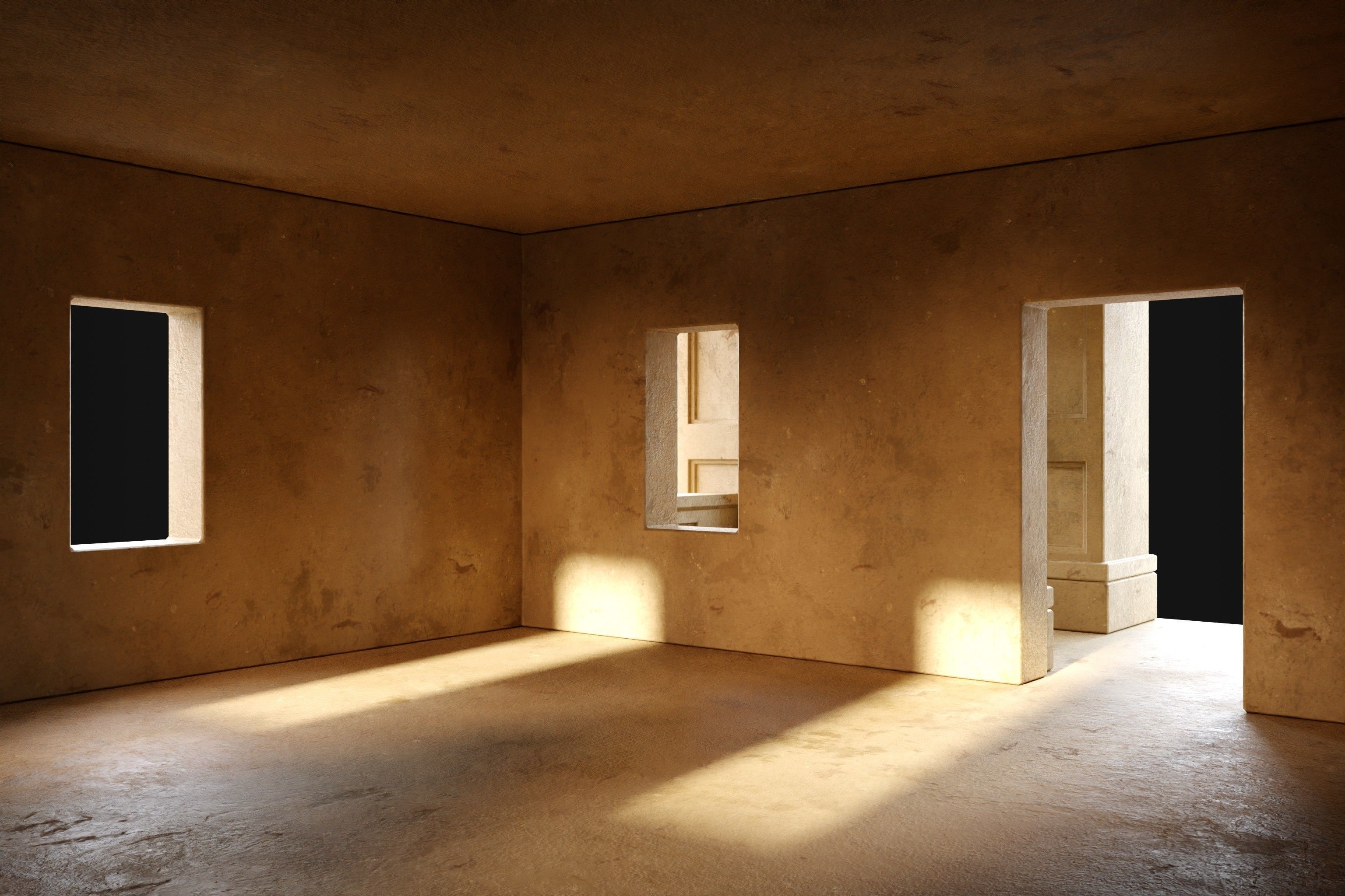 EGYPTIAN ARAB DESERT HOUSE HUT CLAY COTTAGE SHELTER COLLECTION Low-poly 3D model_30