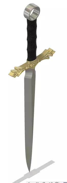 Medieval Dagger Free 3D print model