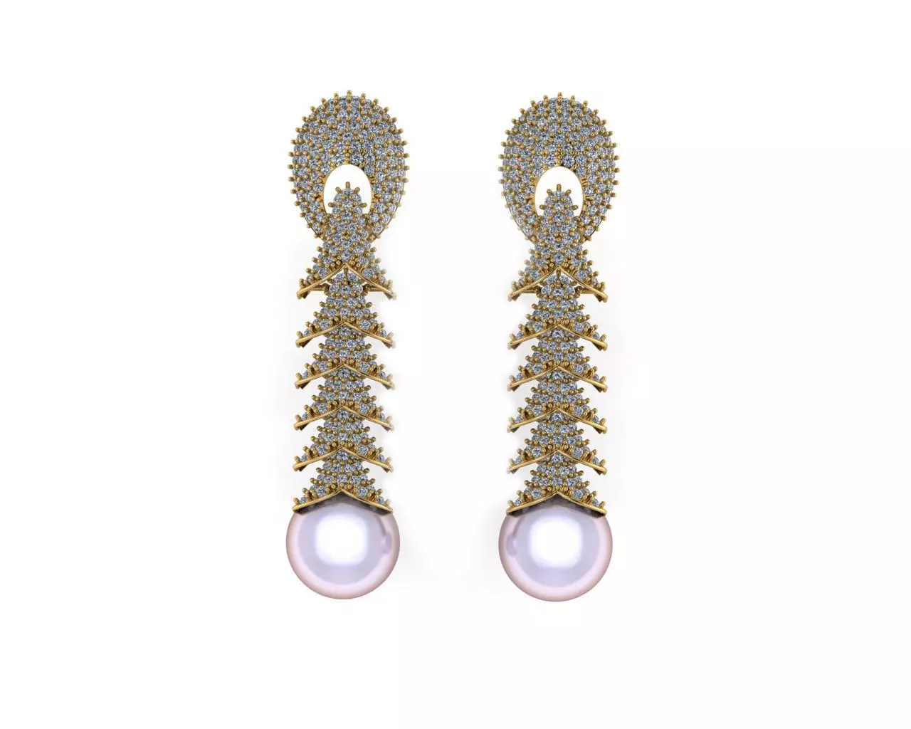 Earrings 3D print model_0