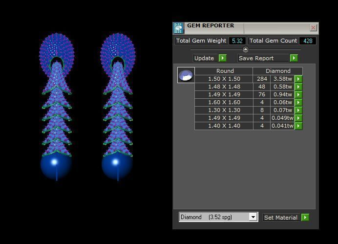 Earrings 3D print model_4