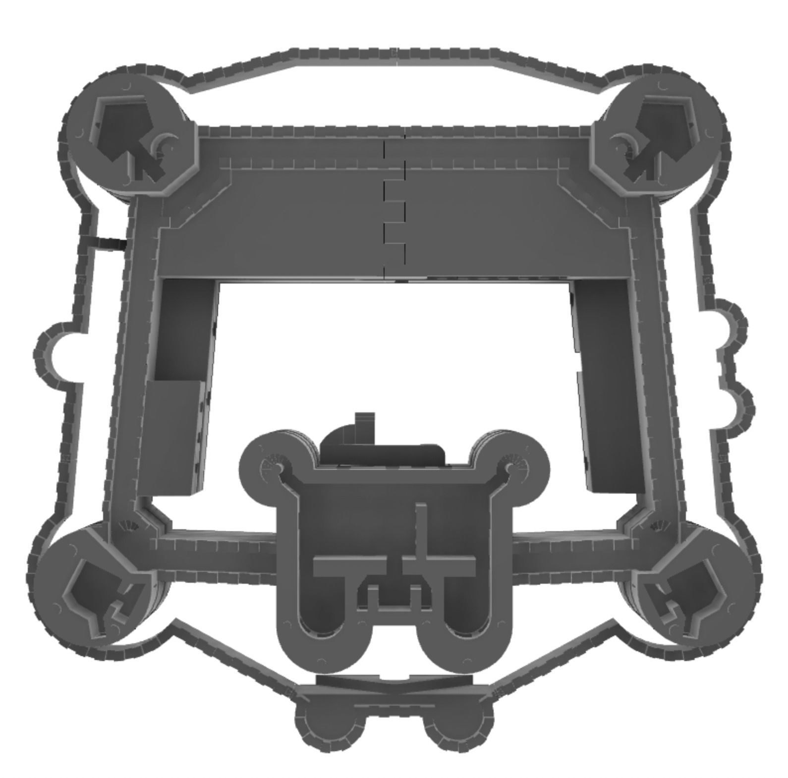 Harlech Castle 3D print model_26