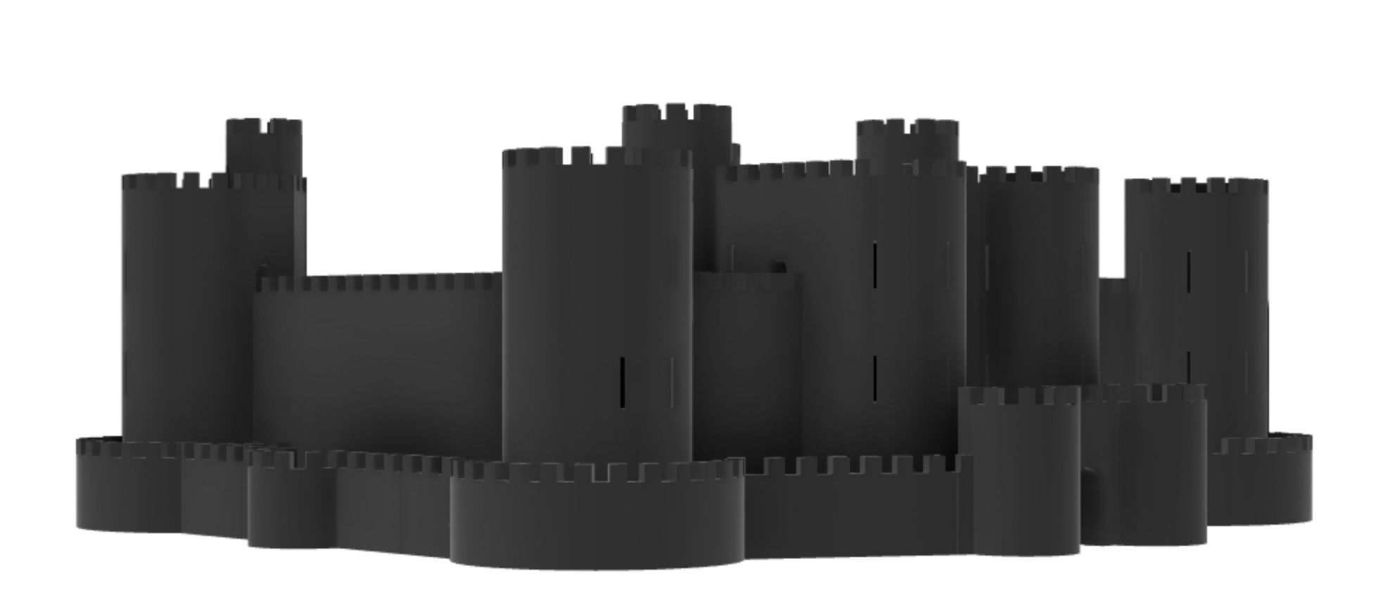 Harlech Castle 3D print model_19