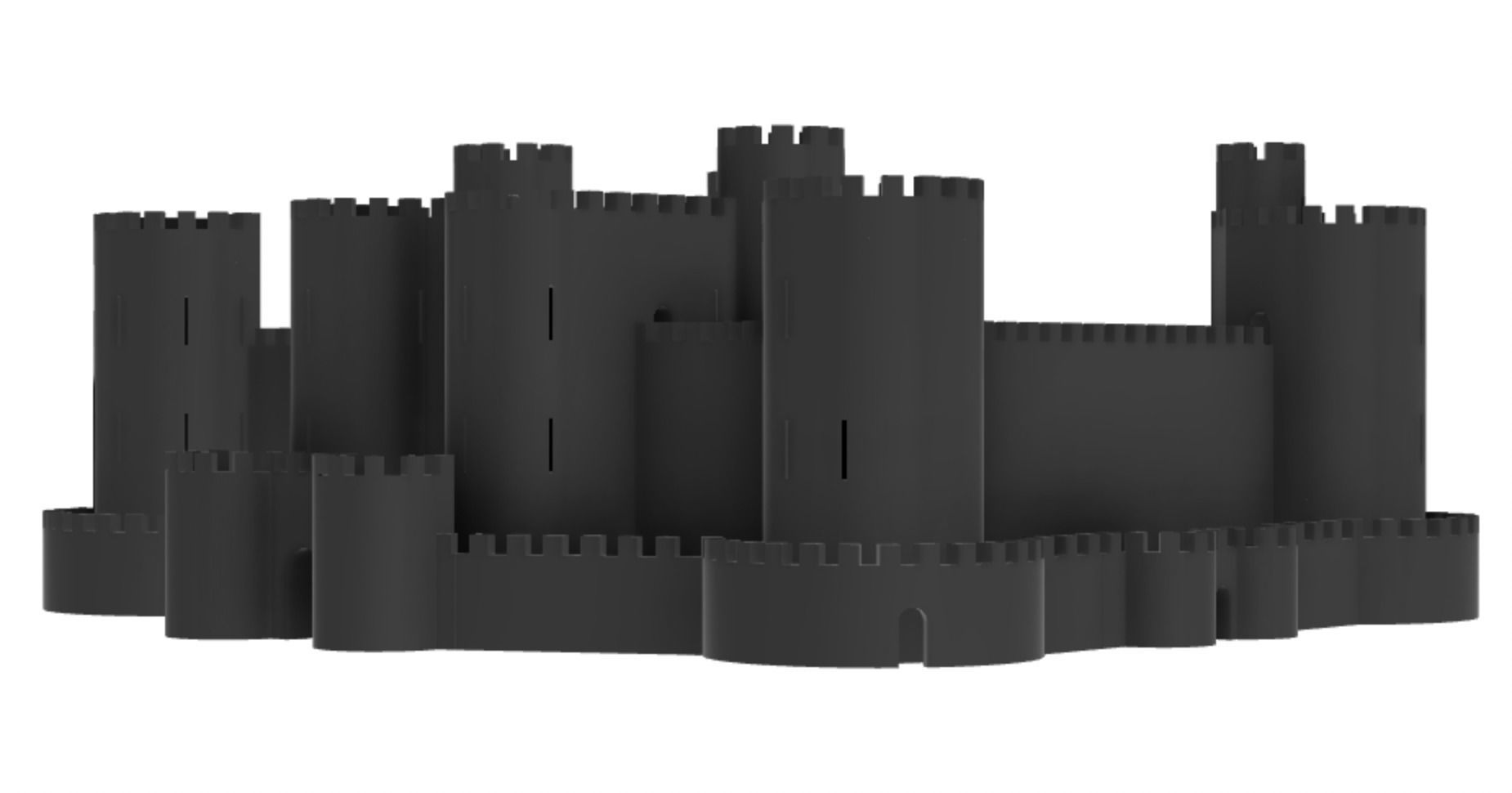 Harlech Castle 3D print model_16