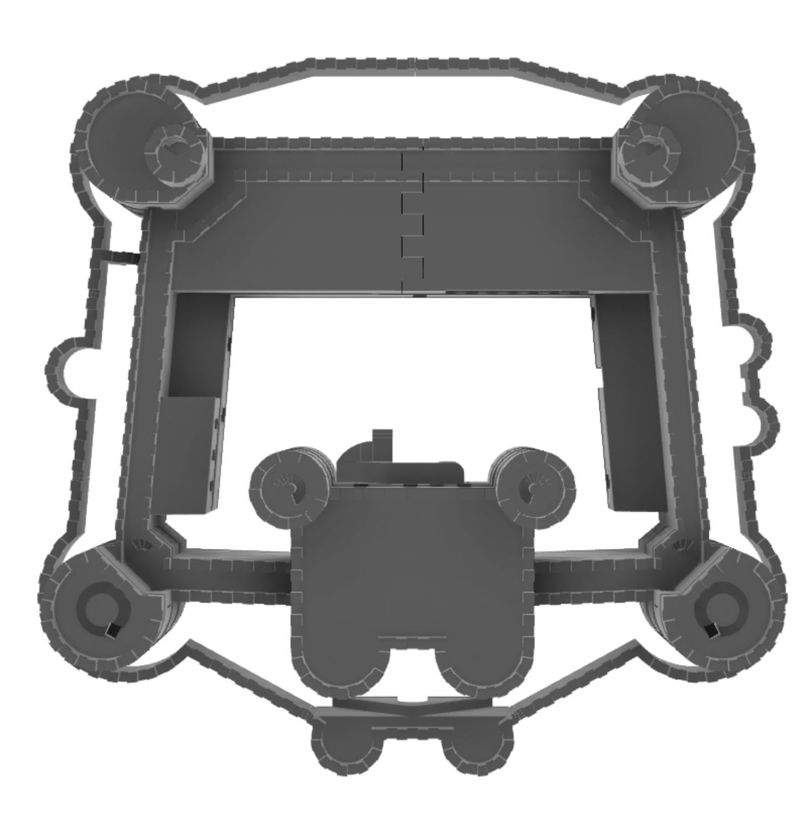 Harlech Castle 3D print model_24