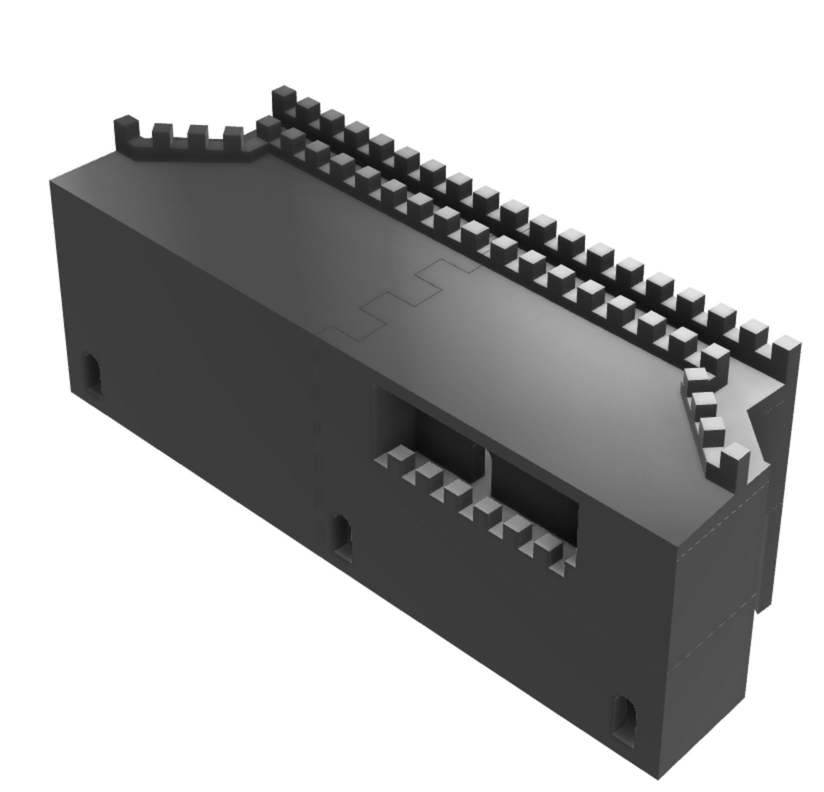 Harlech Castle 3D print model_46