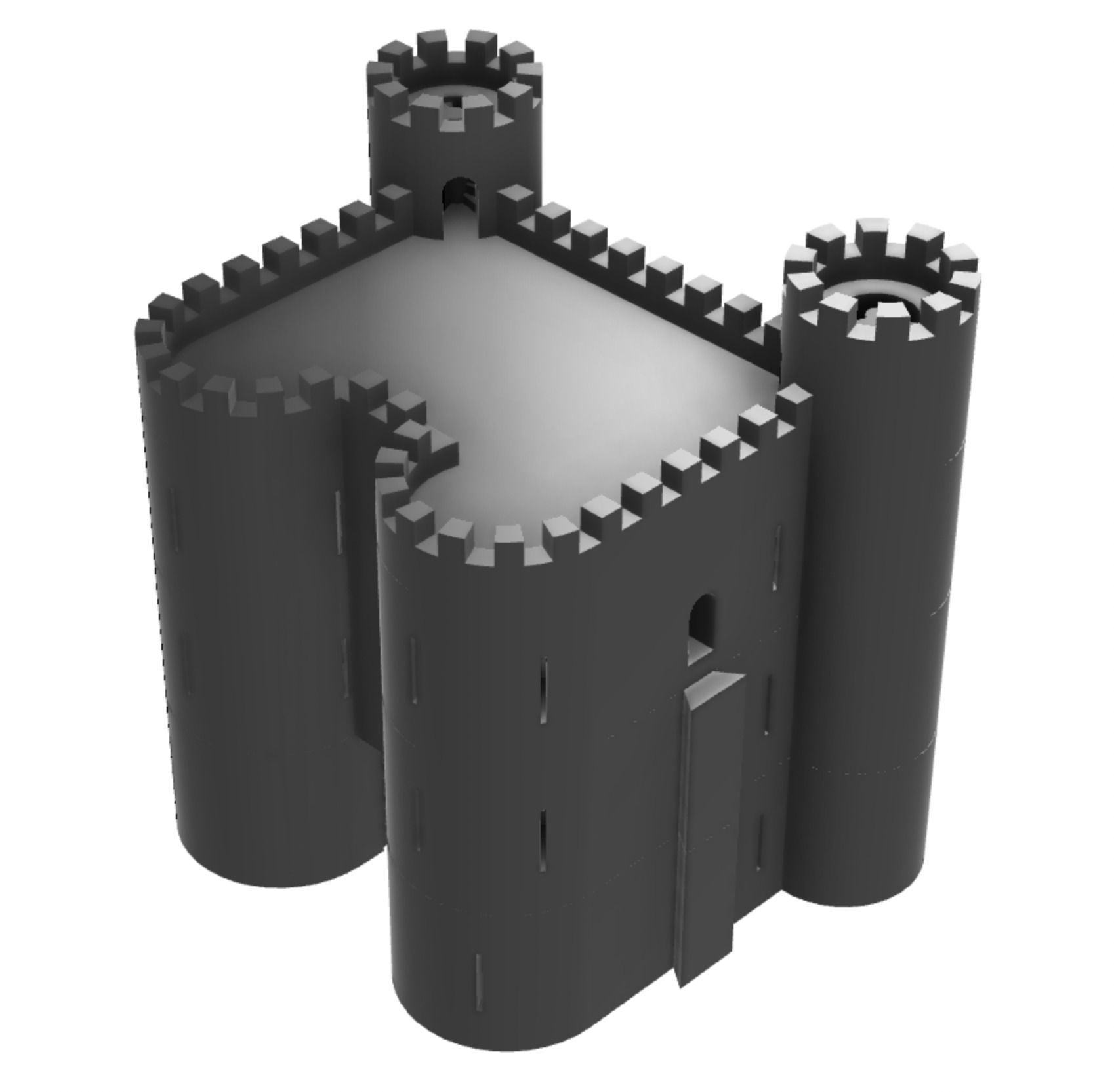 Harlech Castle 3D print model_31