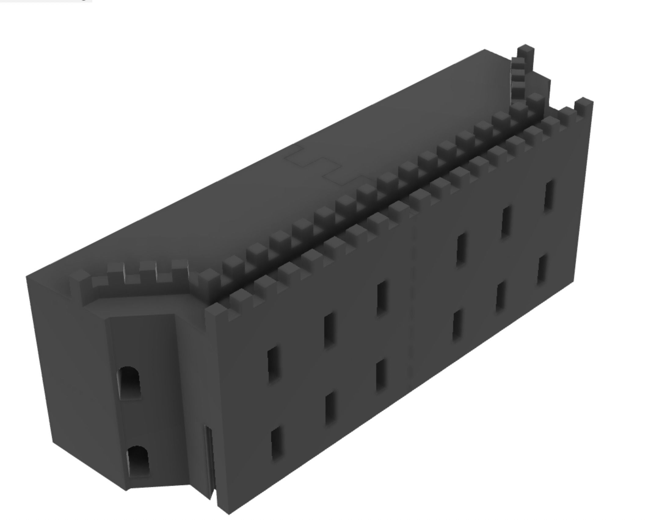 Harlech Castle 3D print model_48