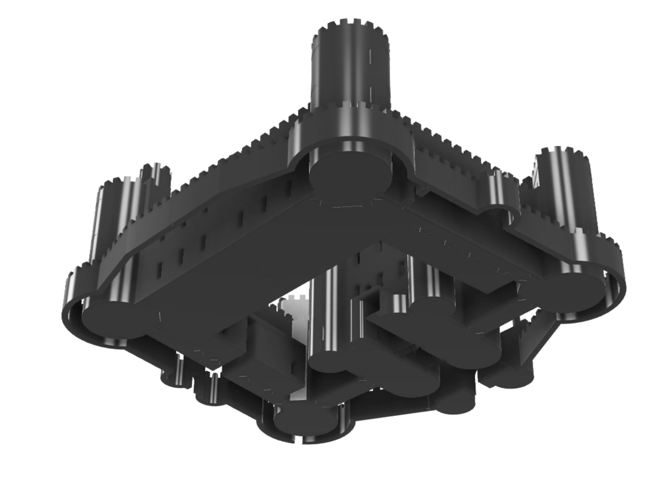 Harlech Castle 3D print model_22