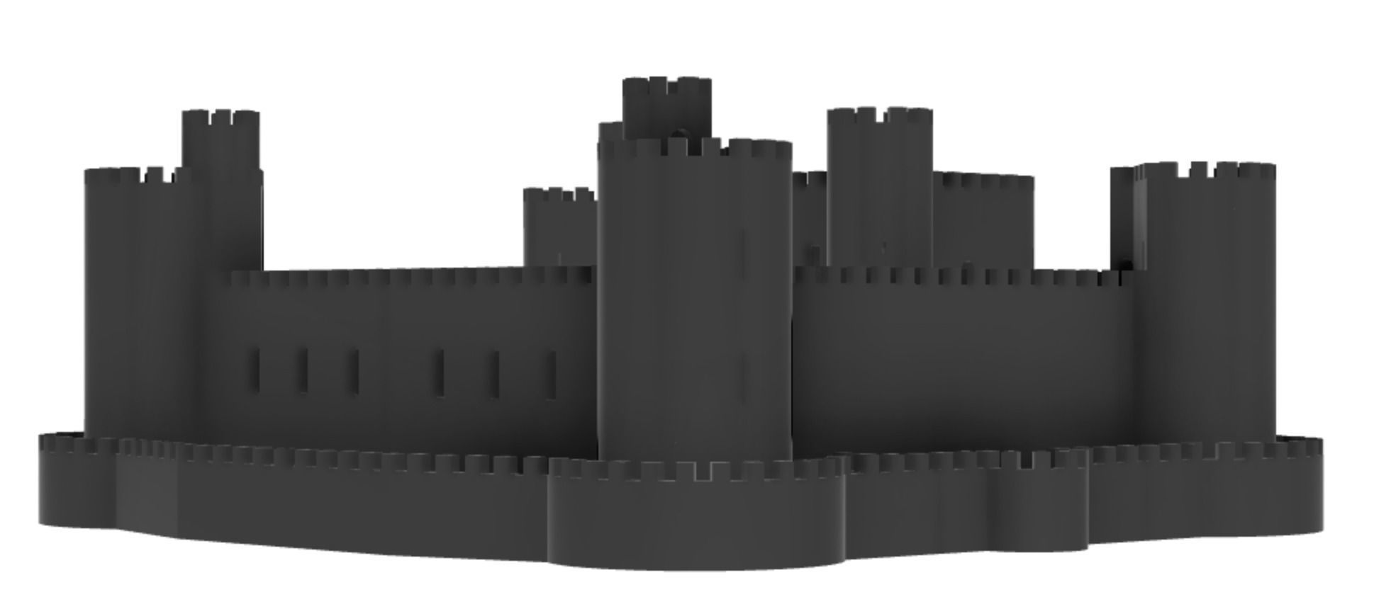 Harlech Castle 3D print model_18