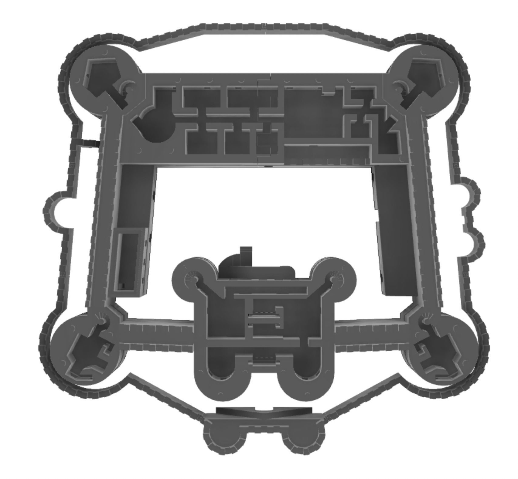 Harlech Castle 3D print model_27