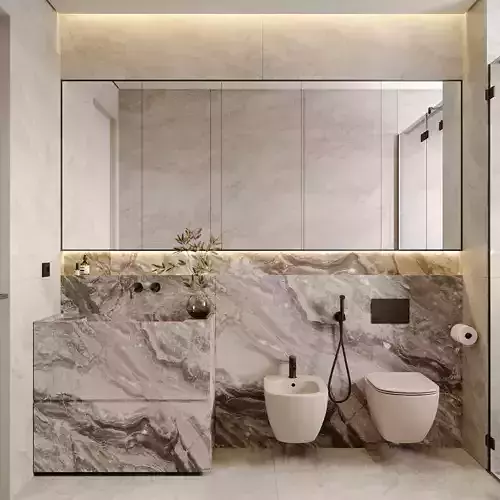 Bathroom Interior Design 3D model 3D model