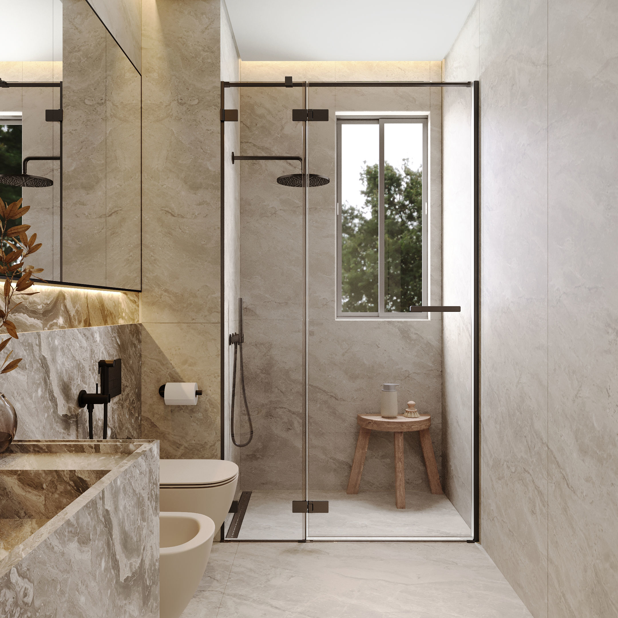 Bathroom Interior Design 3D model 3D model_1