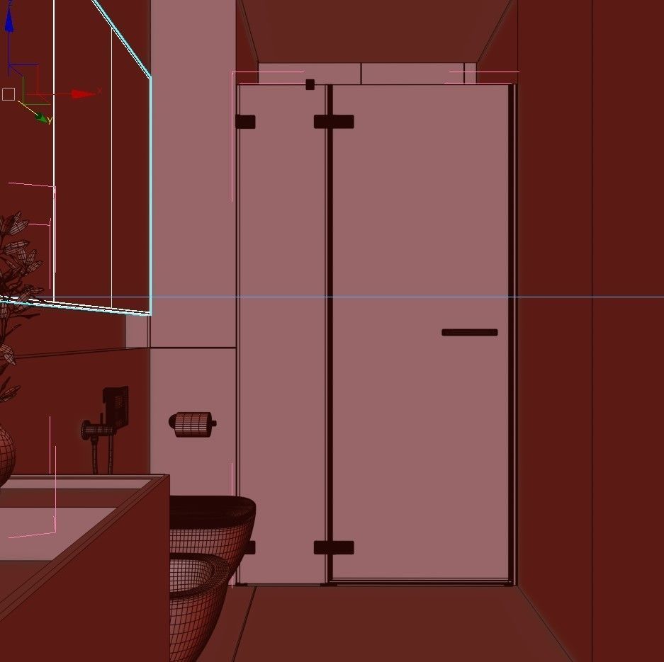 Bathroom Interior Design 3D model 3D model_4
