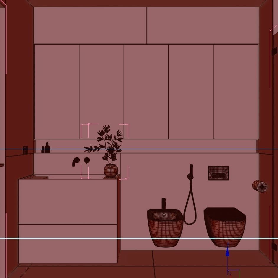 Bathroom Interior Design 3D model 3D model_3