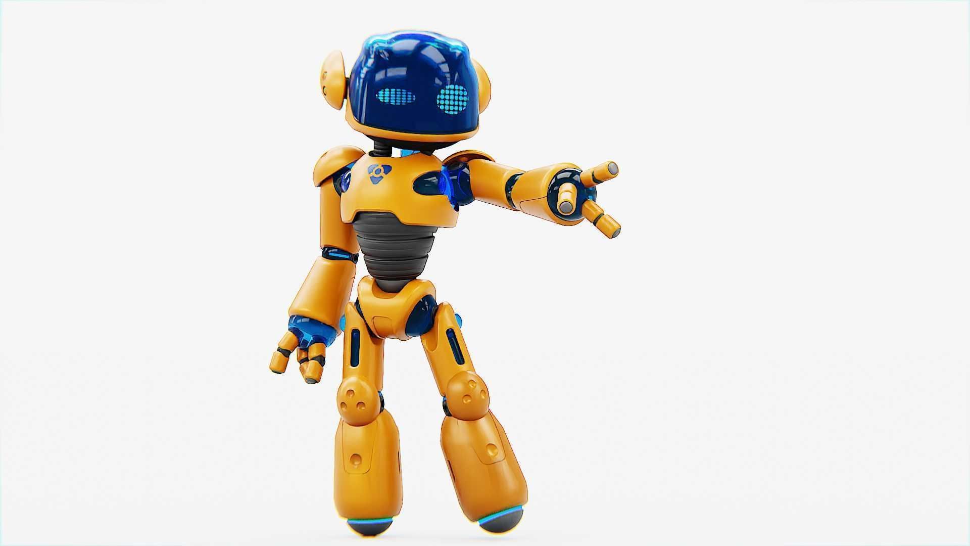 UTILITY BOT MONICA RIGGED 3D model_1