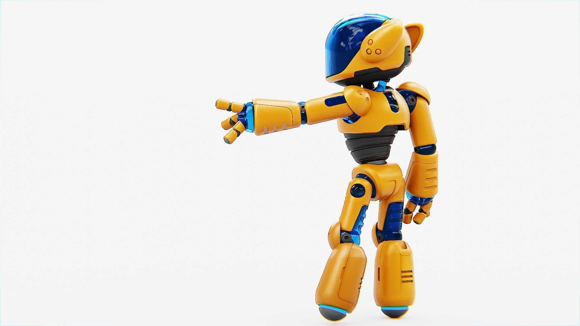 UTILITY BOT MONICA RIGGED 3D model_6