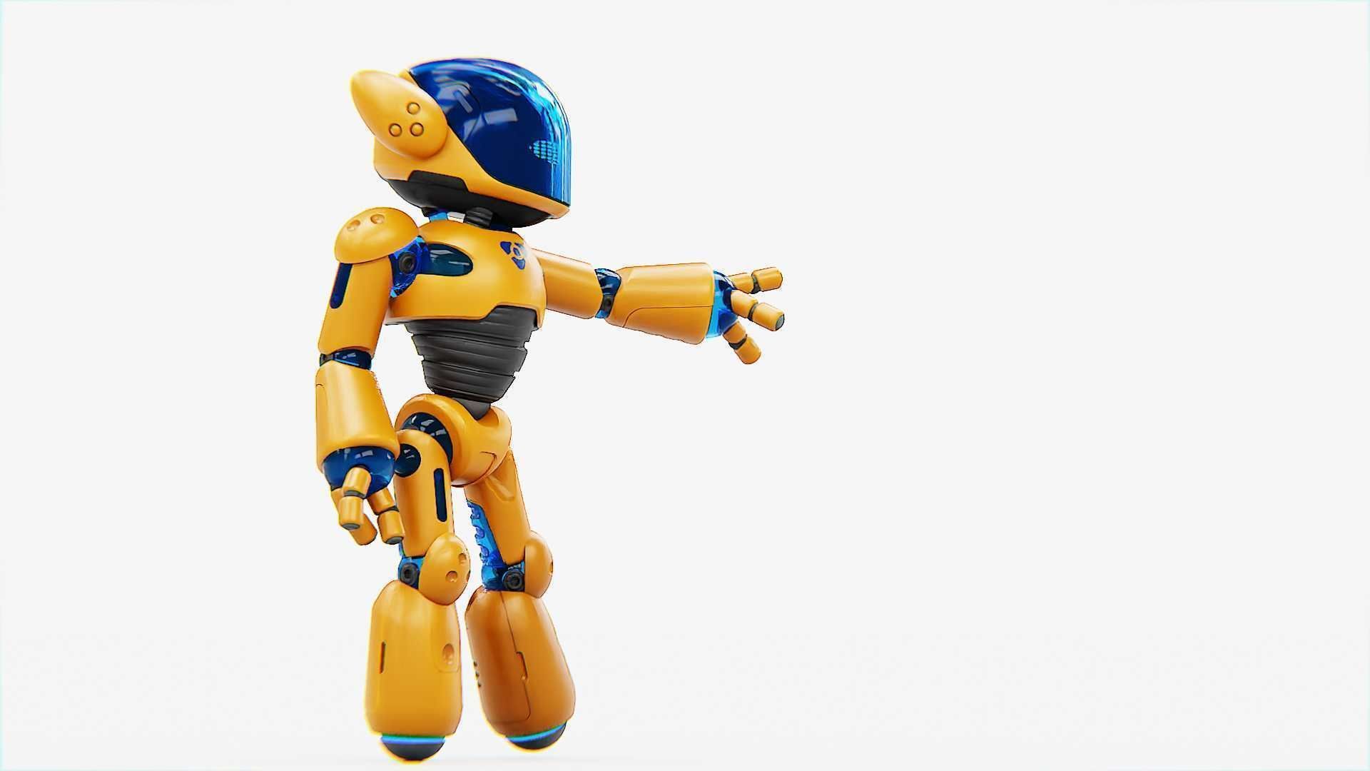 UTILITY BOT MONICA RIGGED 3D model_11