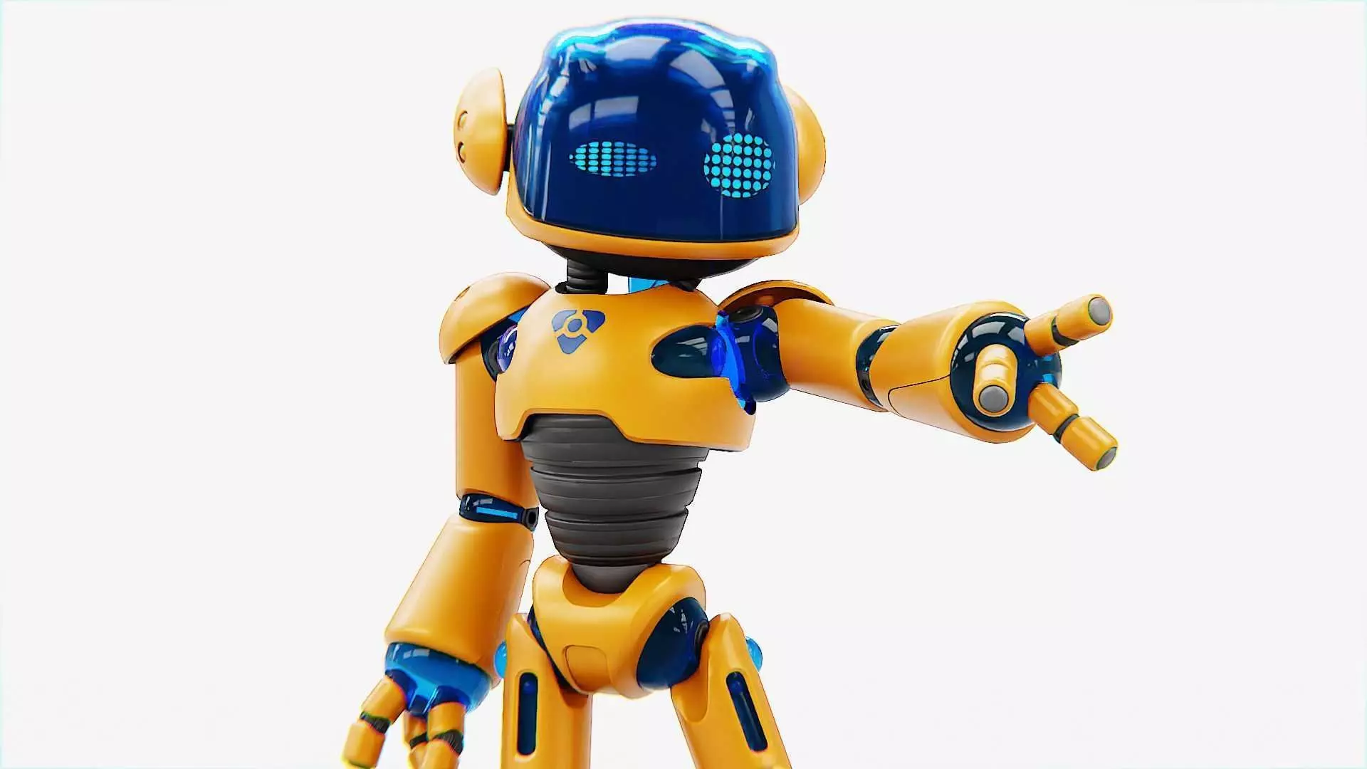 UTILITY BOT MONICA RIGGED 3D model_0