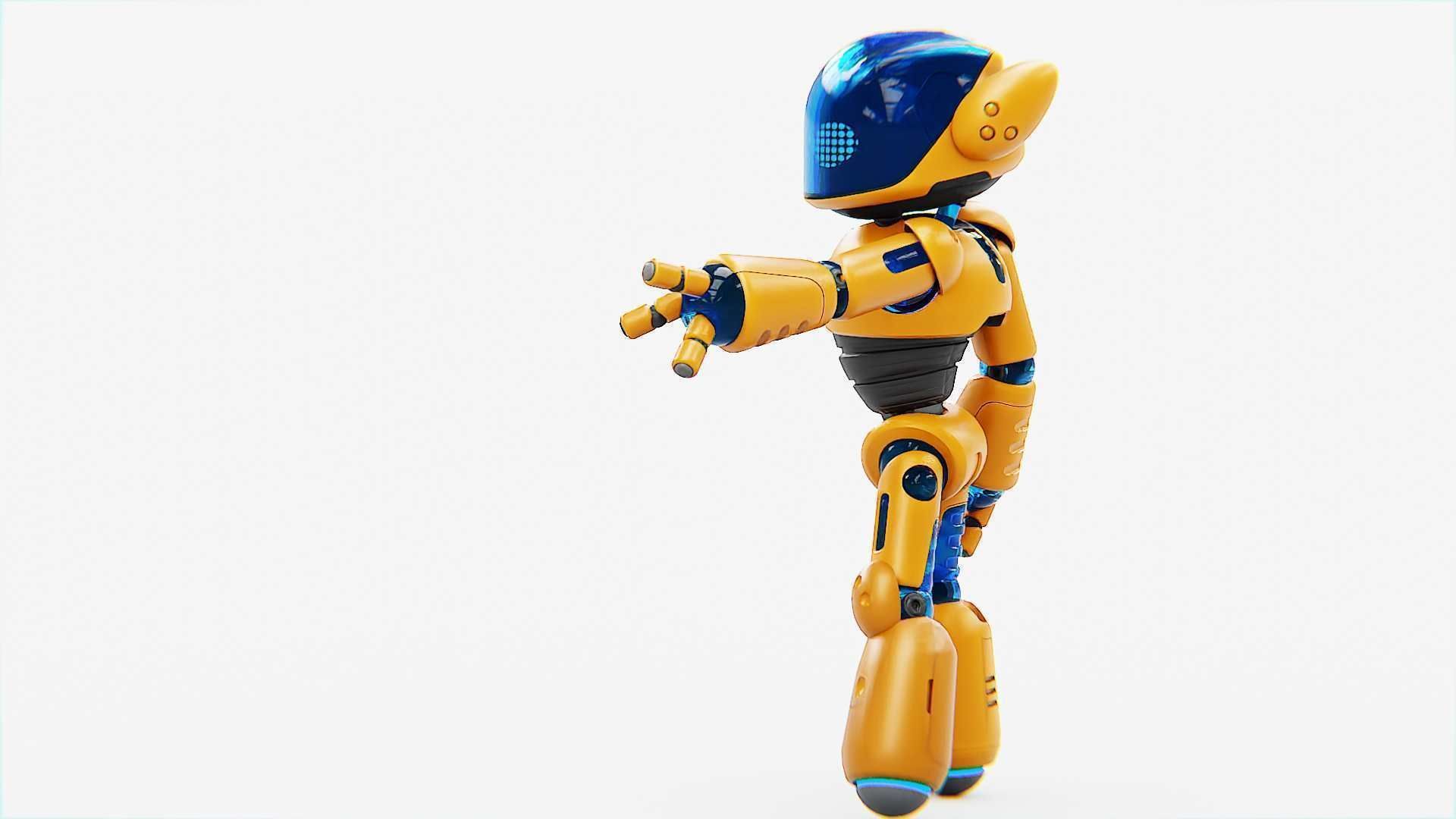 UTILITY BOT MONICA RIGGED 3D model_5