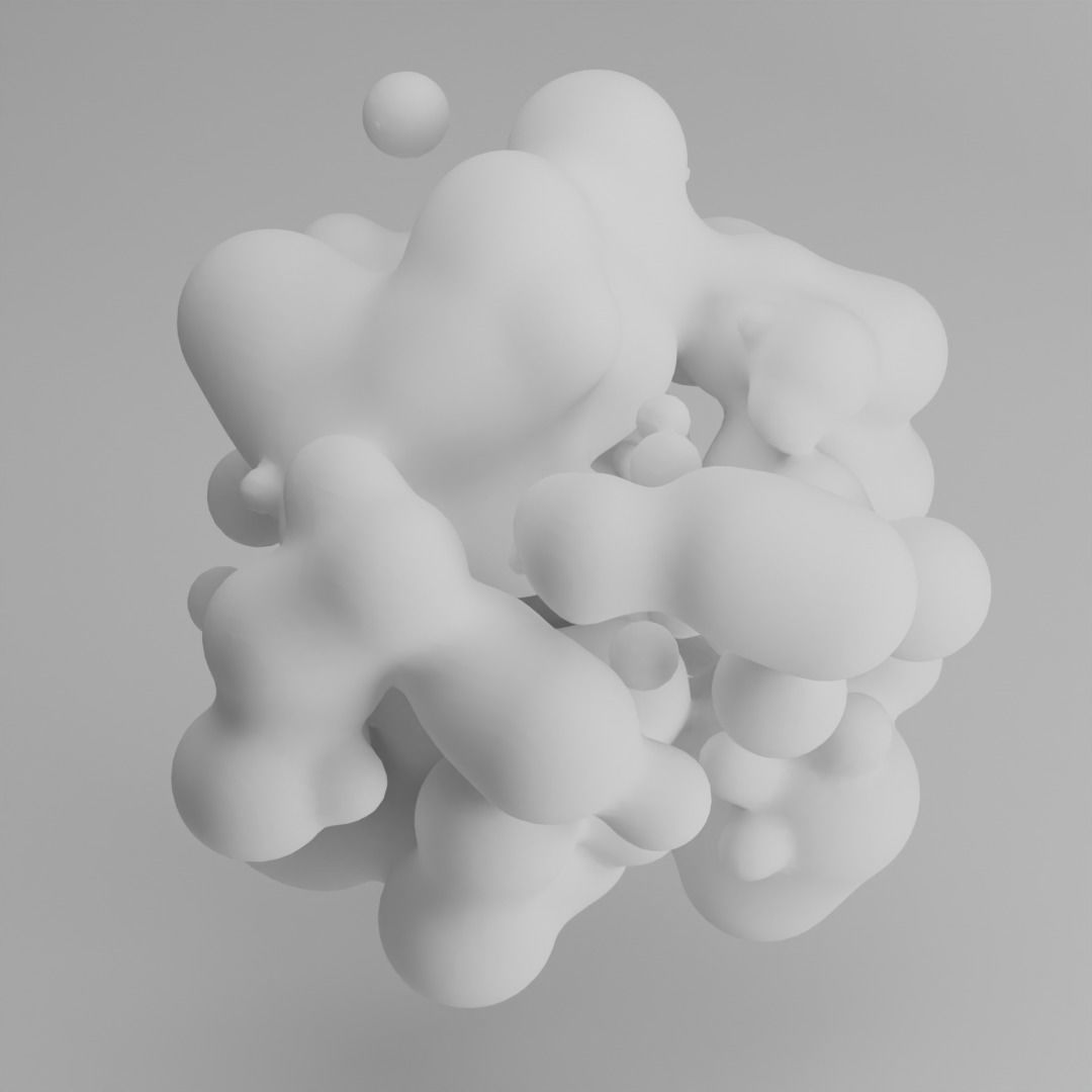 Abstract Blob model 3D model_6