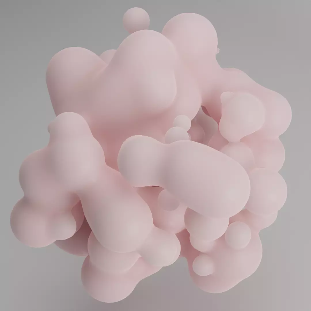 Abstract Blob model 3D model_0