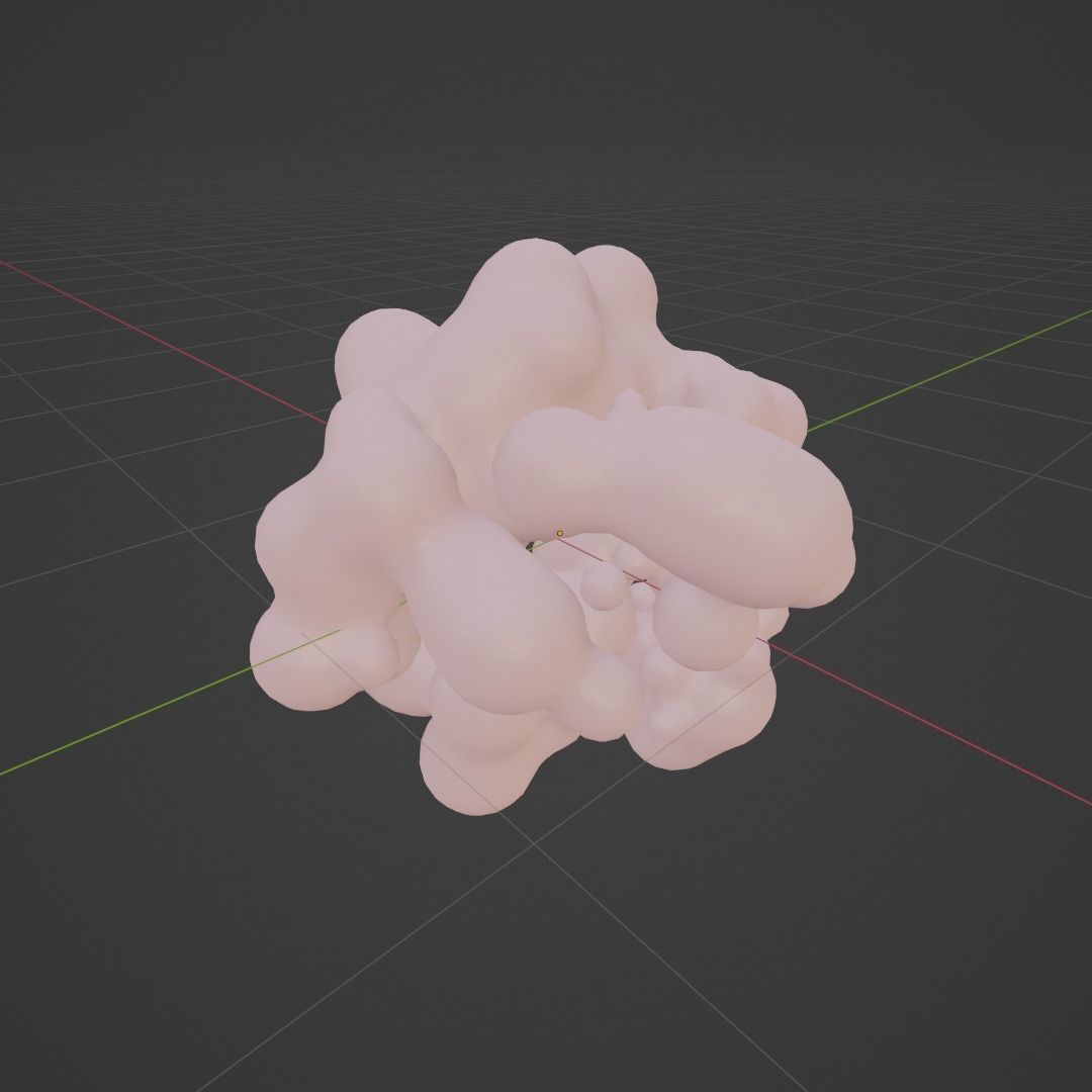 Abstract Blob model 3D model_4