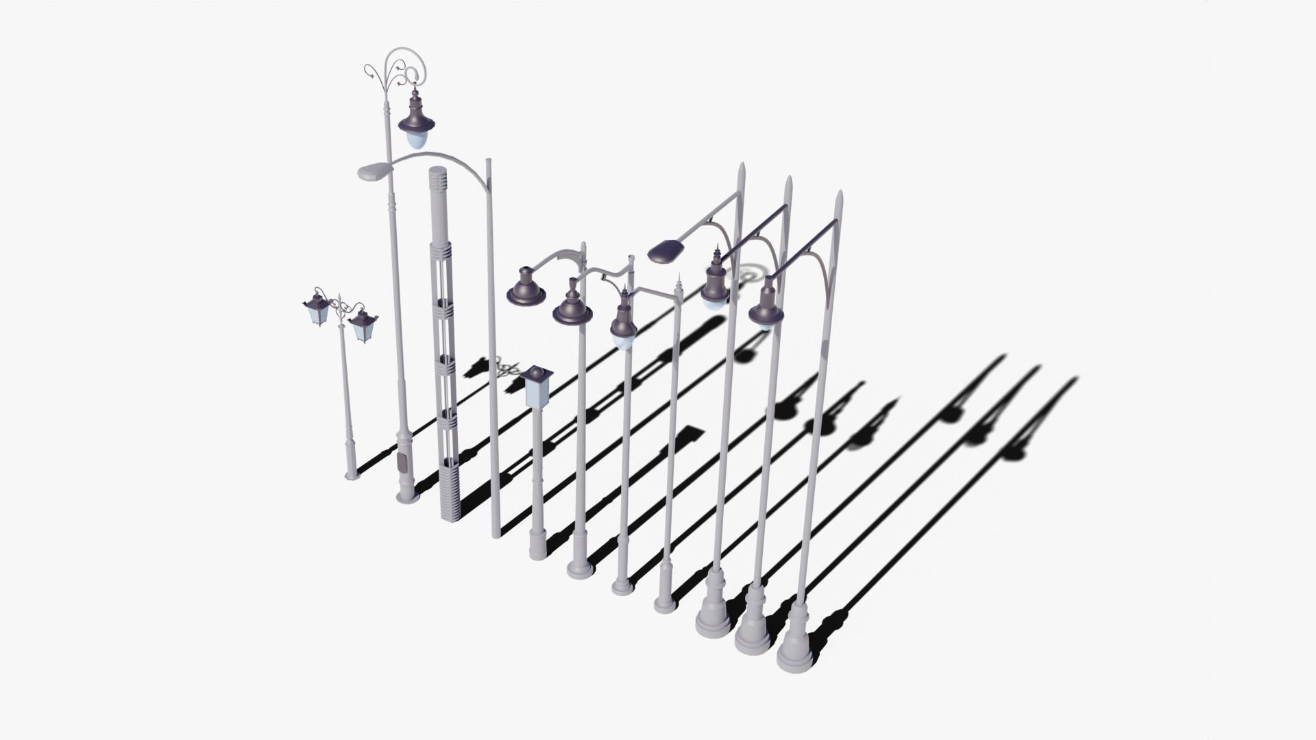 Street Electric Assets Low-poly 3D model_5