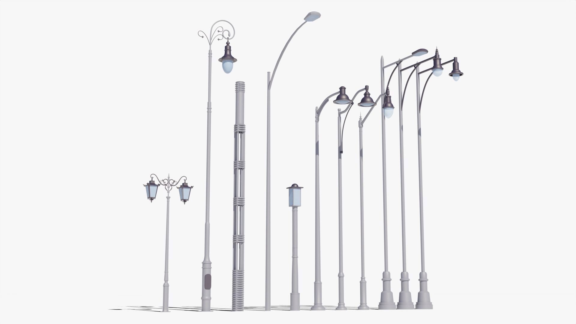 Street Electric Assets Low-poly 3D model_2