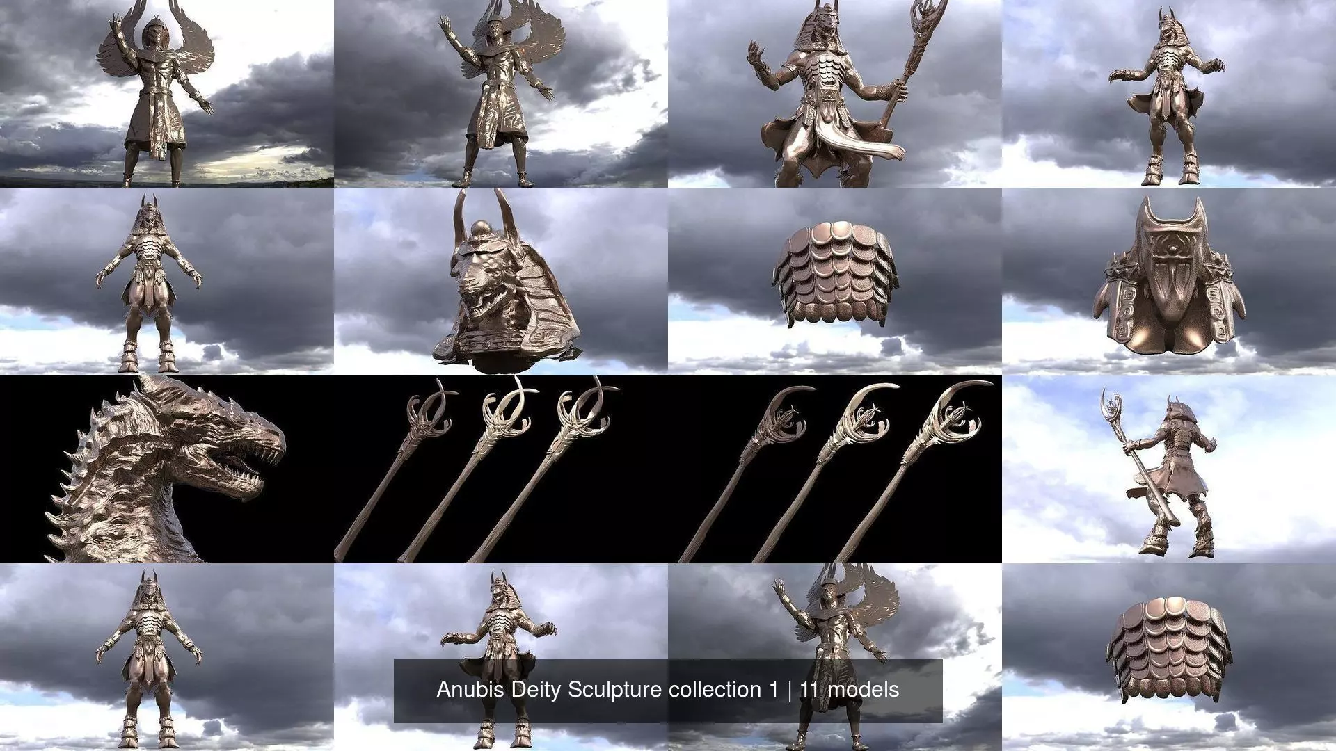 Anubis Deity Sculpture collection 1 _0