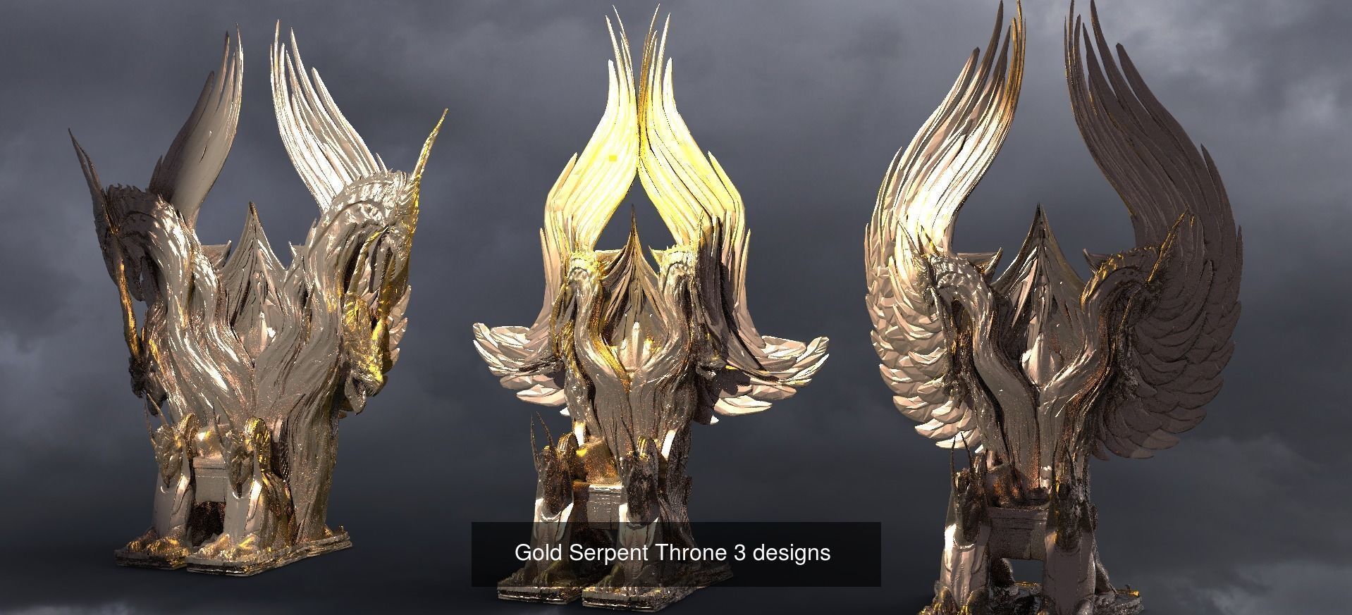 Dragon Sculpture Throne collection 1 _3