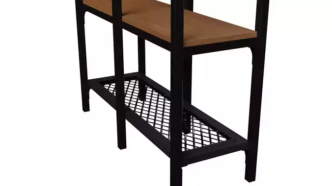 shelving unit 100x136 cm black