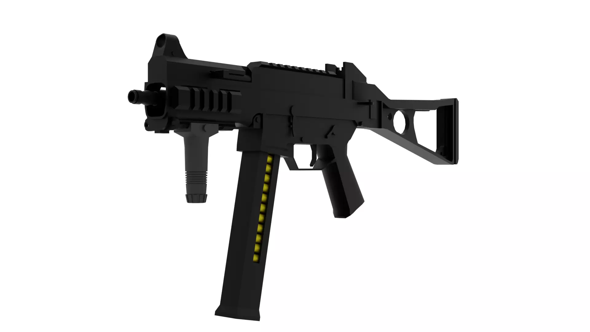 UMP 45 Low-poly 3D model