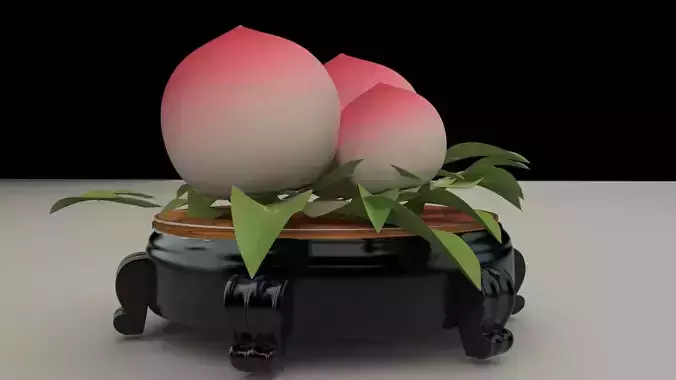Chinese peach 3D model