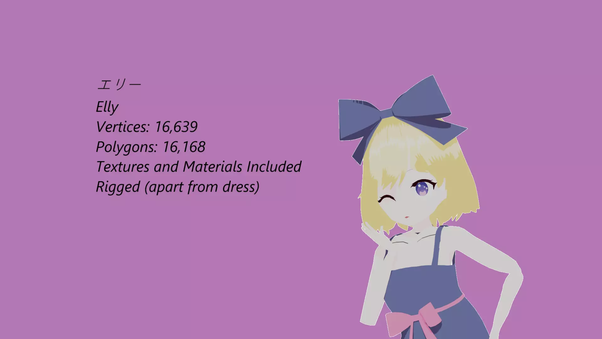 Elly 3D Model 3D model_0