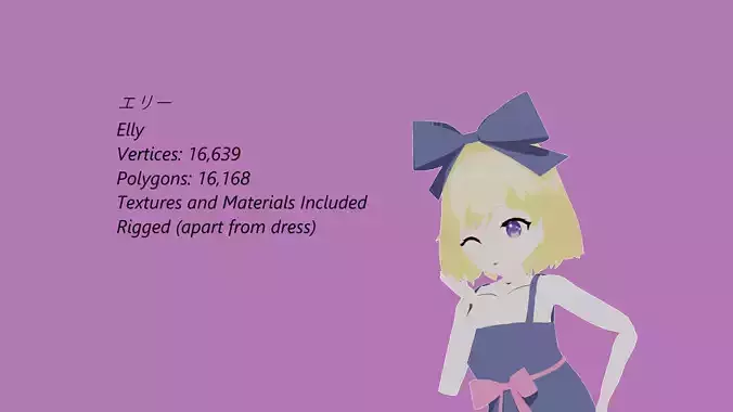 Elly 3D Model 3D model Elly 3D Model 3D model