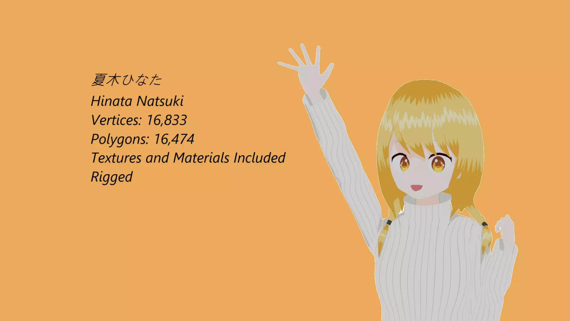 Hinata 3D Model 3D model_0