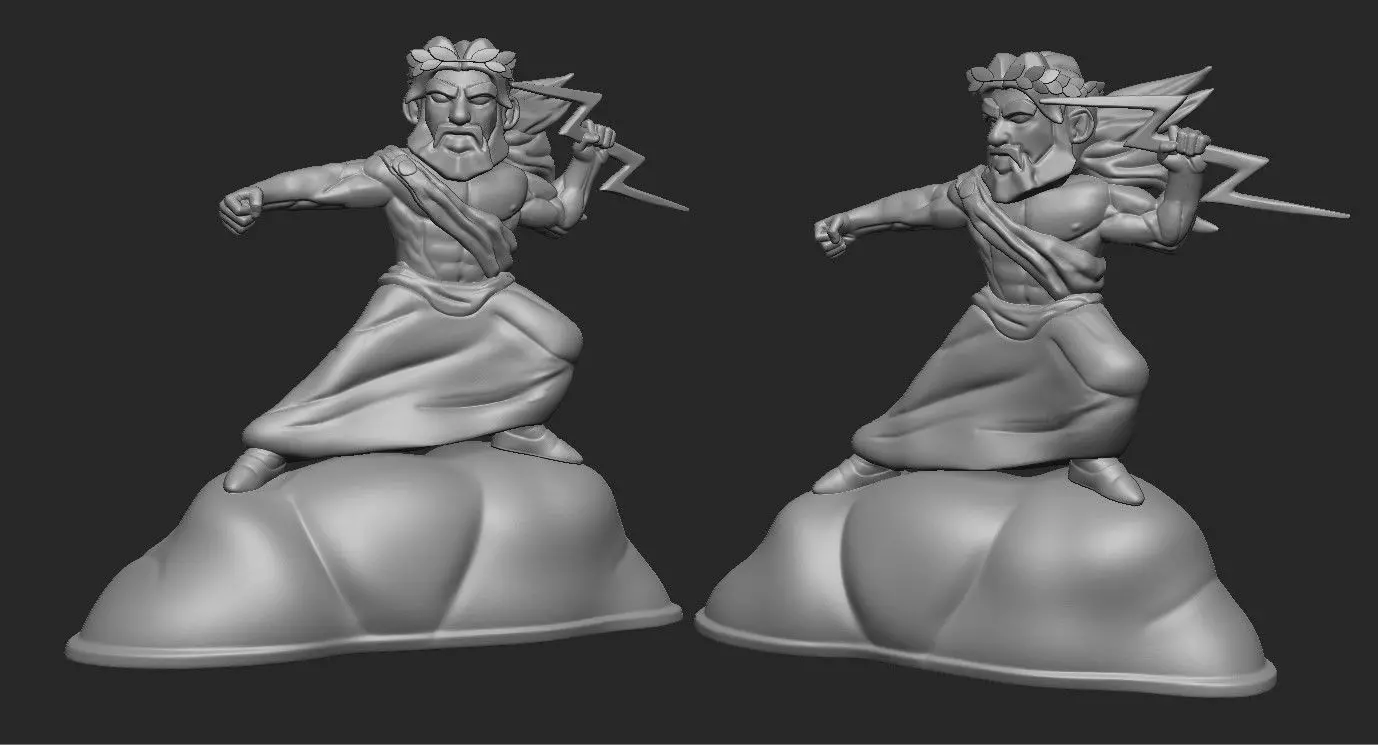 Zeus Cartoon 3D print model_0