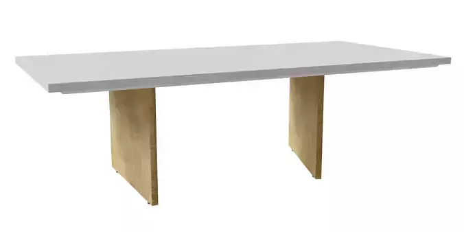 White Marble Coffee Table Free low-poly 3D model
