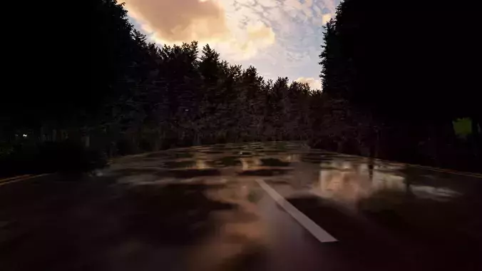 Road high way rendered