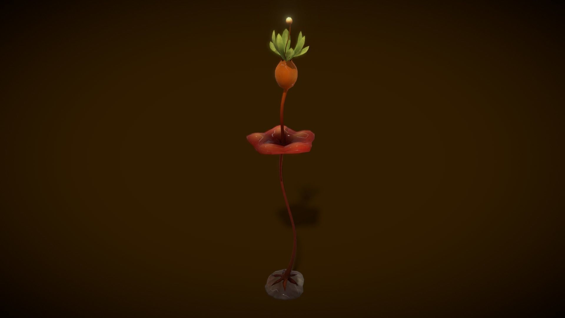 Cartoon Seaweed 6 Low-poly 3D model_15