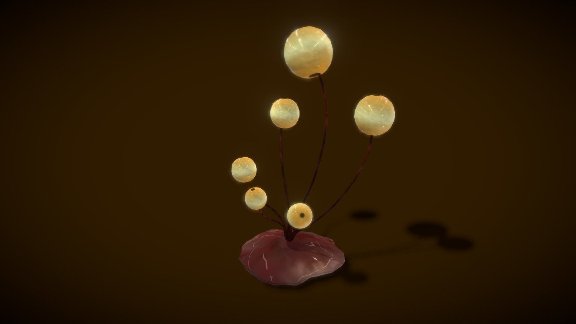 Cartoon Seaweed 6 Low-poly 3D model_4