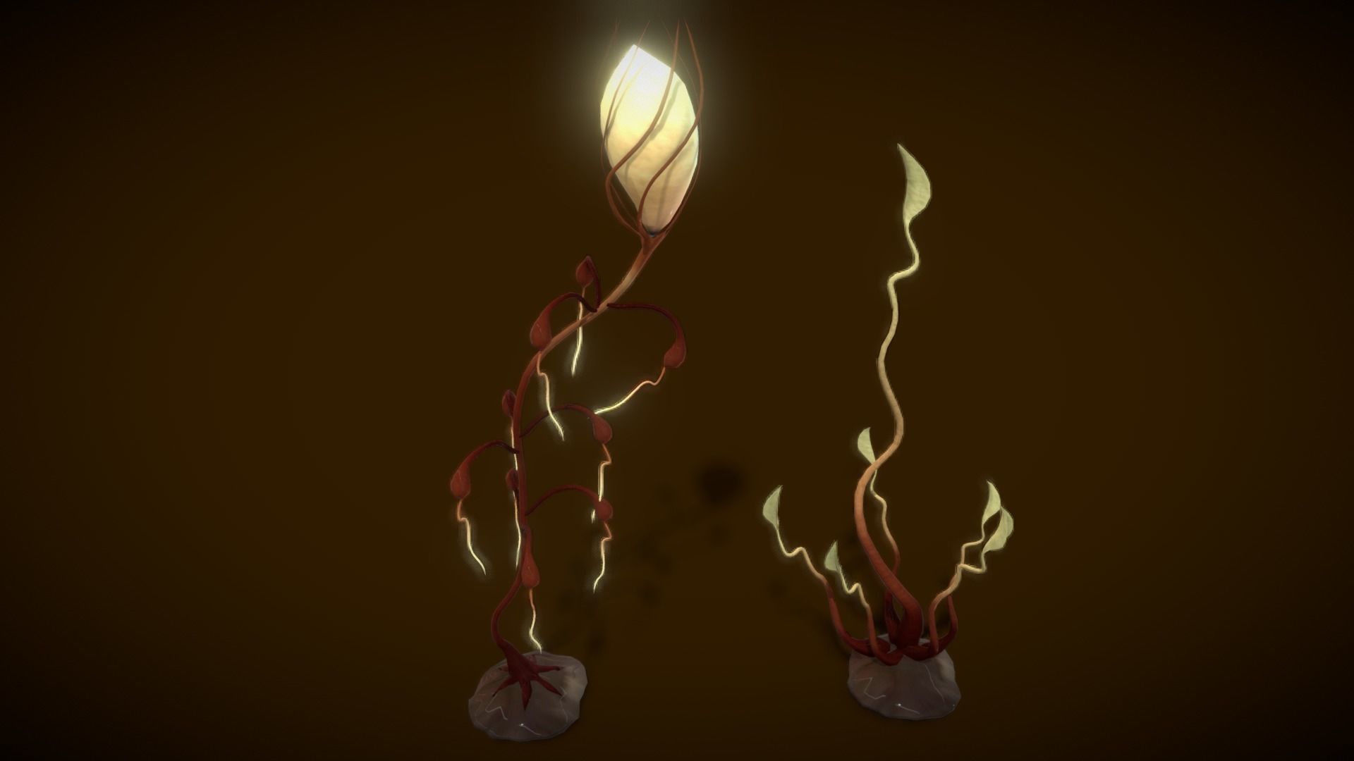 Cartoon Seaweed 6 Low-poly 3D model_14